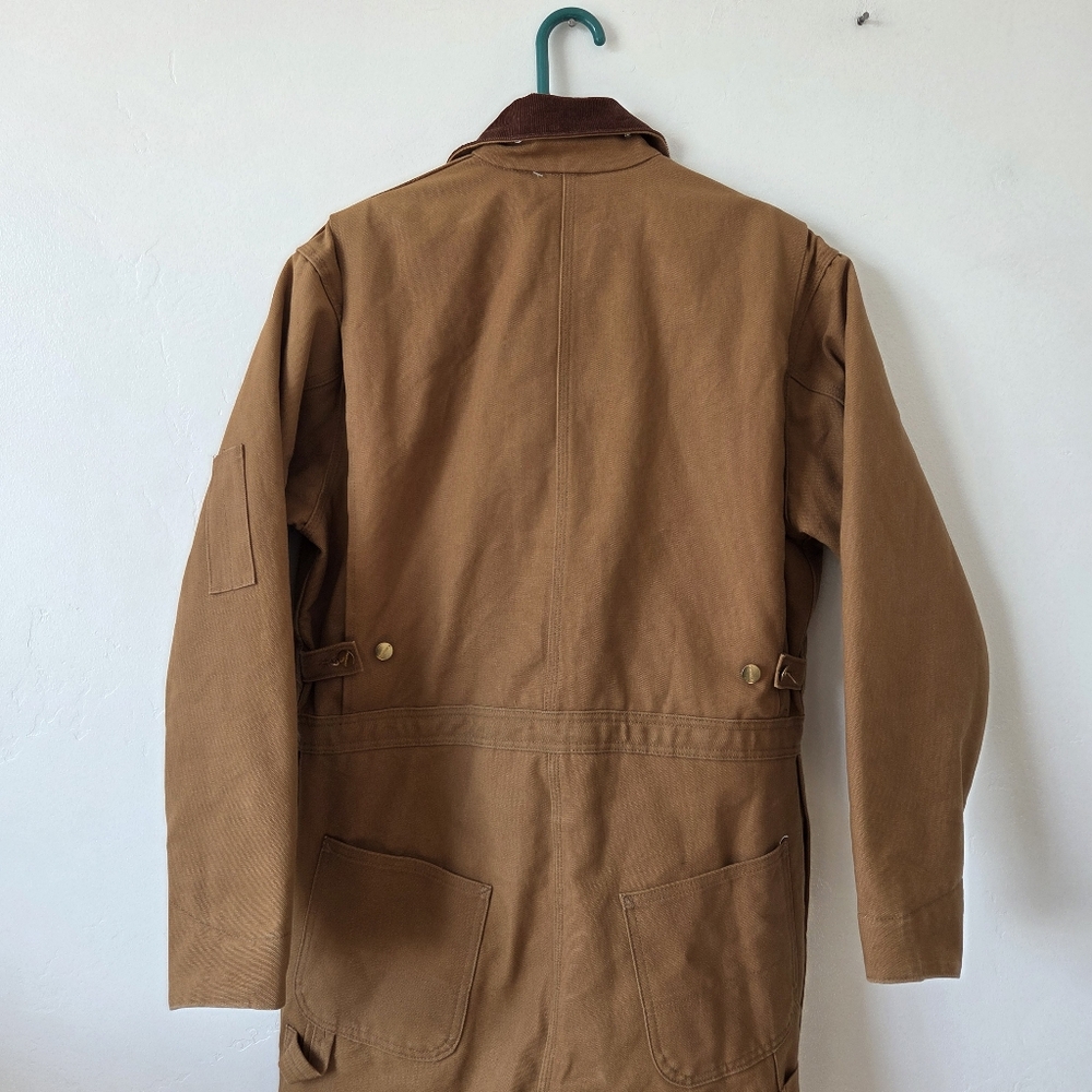 Vintage Made In USA Carhartt Men X01 Washed Duck Insulated Coverall Quilted Barn - Picture 11 of 16